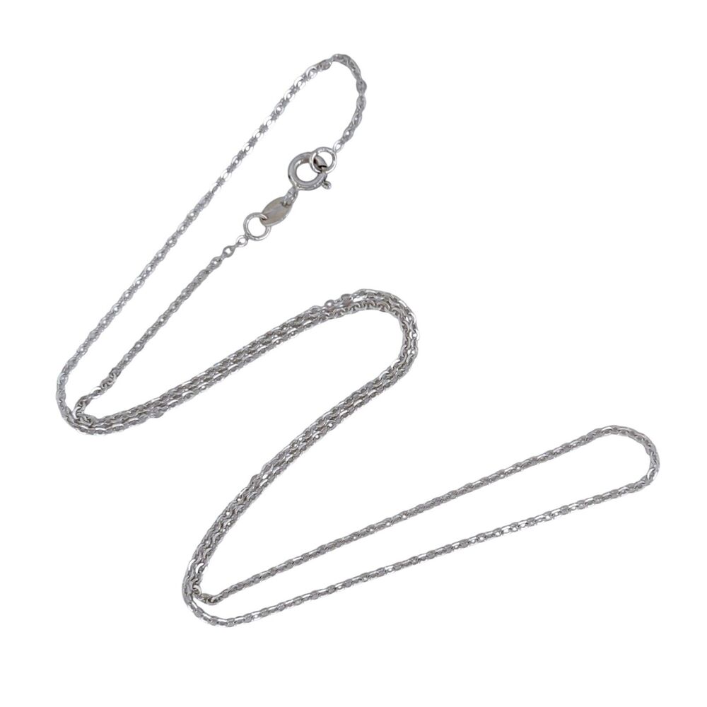 Cable Link Necklace | Estate Sterling Silver 925 | 19"